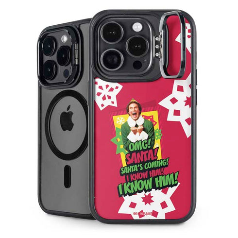 Elf OMG Santas Coming iPhone 14 Pro Kickstand Case